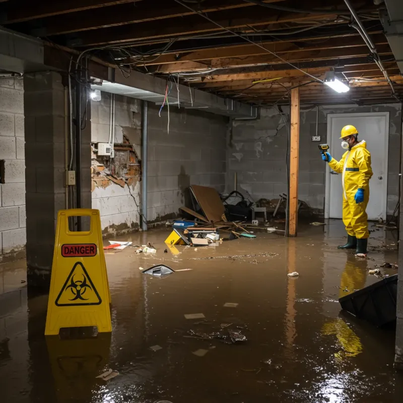 Flooded Basement Electrical Hazard in Hawaiian Paradise Park, HI Property